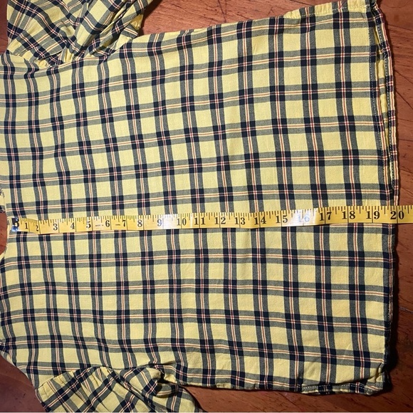 Zara Yellow Plaid Shirt Women’s size Extra Small - Picture 7 of 7